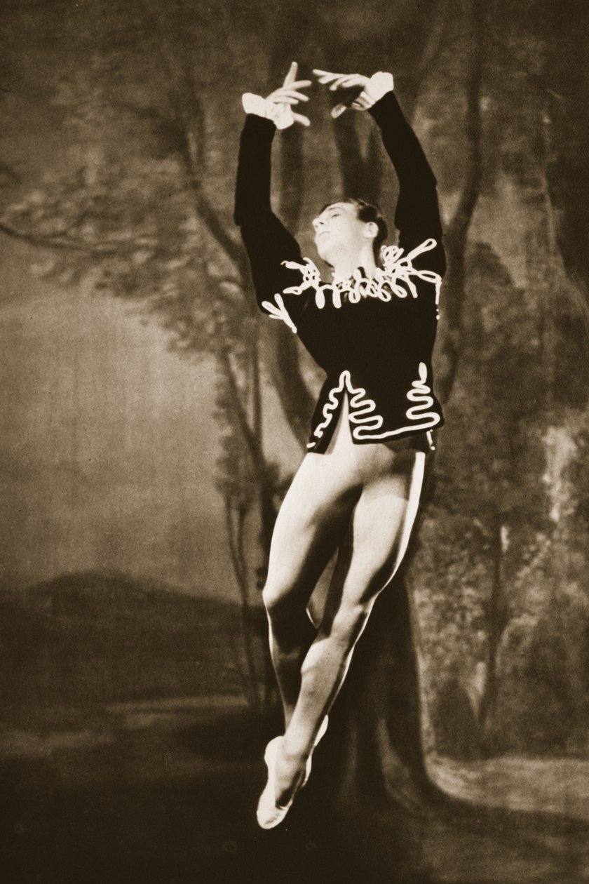 Andre Eglevsky i Svanesøen, fra Grand Ballet de Monte-Carlo, 1949 (fotogravure) af French Photographer