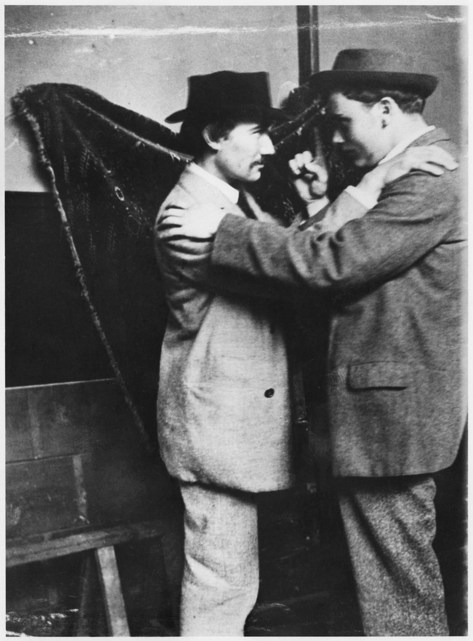 Andre Gide og Paul Albert Laurens, Biskra, Algeriet, 1893 af French Photographer