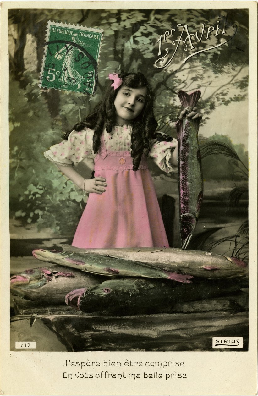 aprilsnar, 1913 (farvet foto) af French Photographer