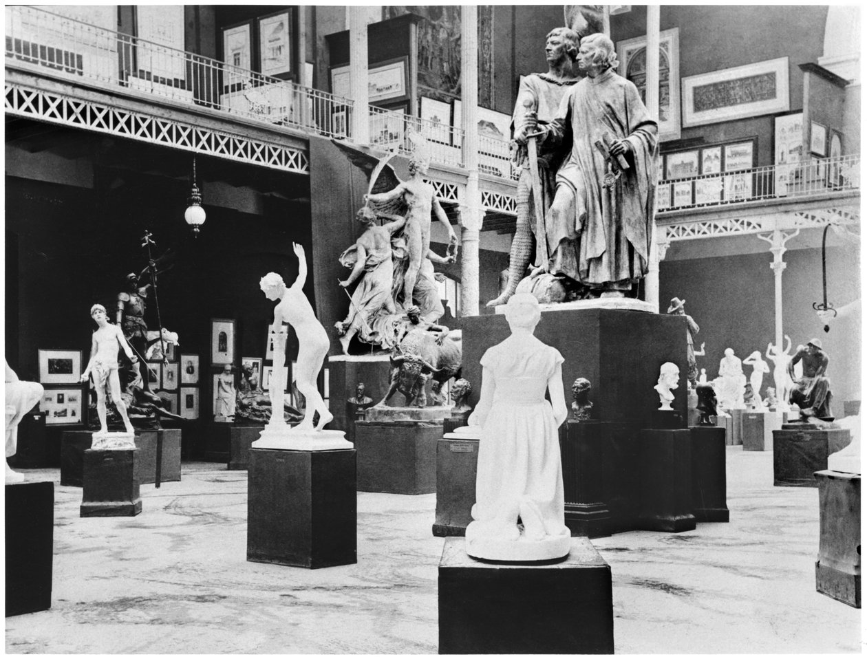 belgisk kunst på verdensudstillingen, Paris, 1889, af French Photographer