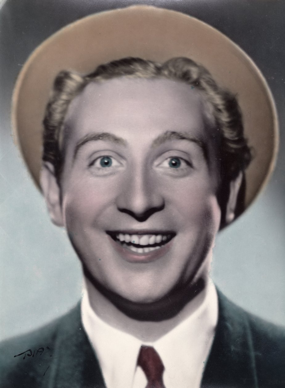 Charles Trenet (1913-2001), 1938 (farvet foto) af French Photographer