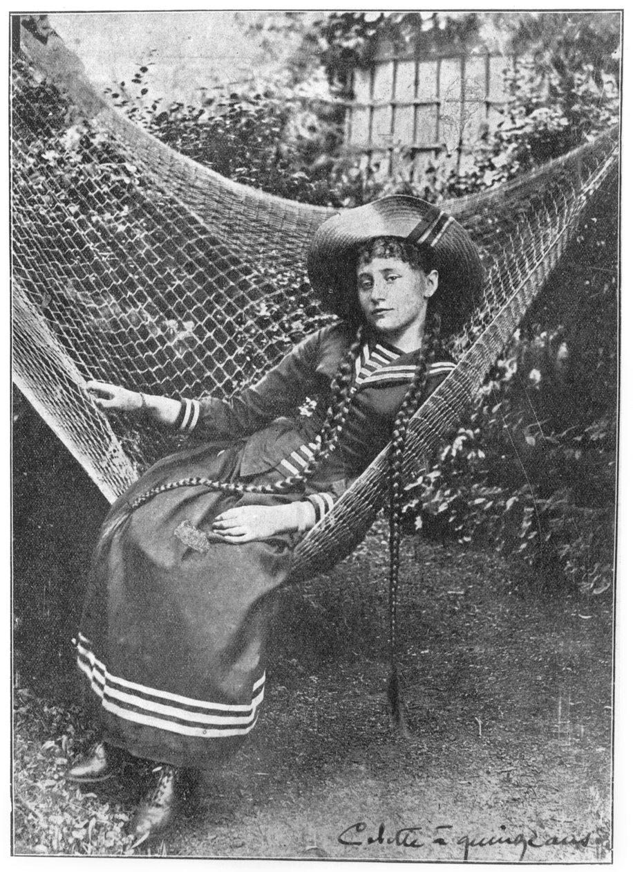 Colette (1873-1954) i en alder af 15, 1888 af French Photographer