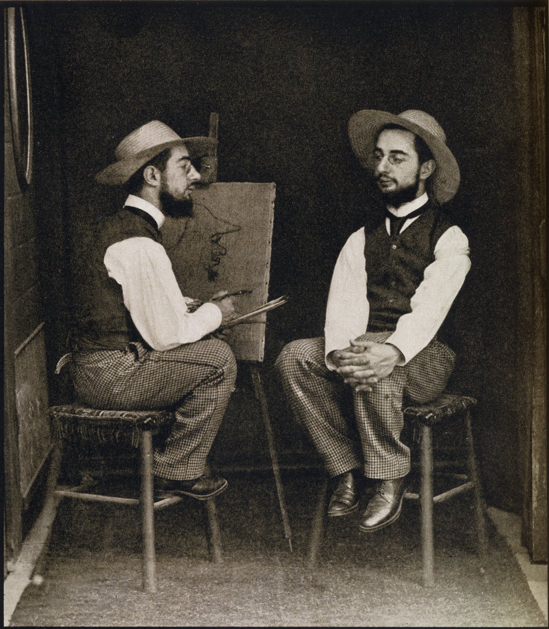 Dobbeltportræt af Toulouse-Lautrec, fra 