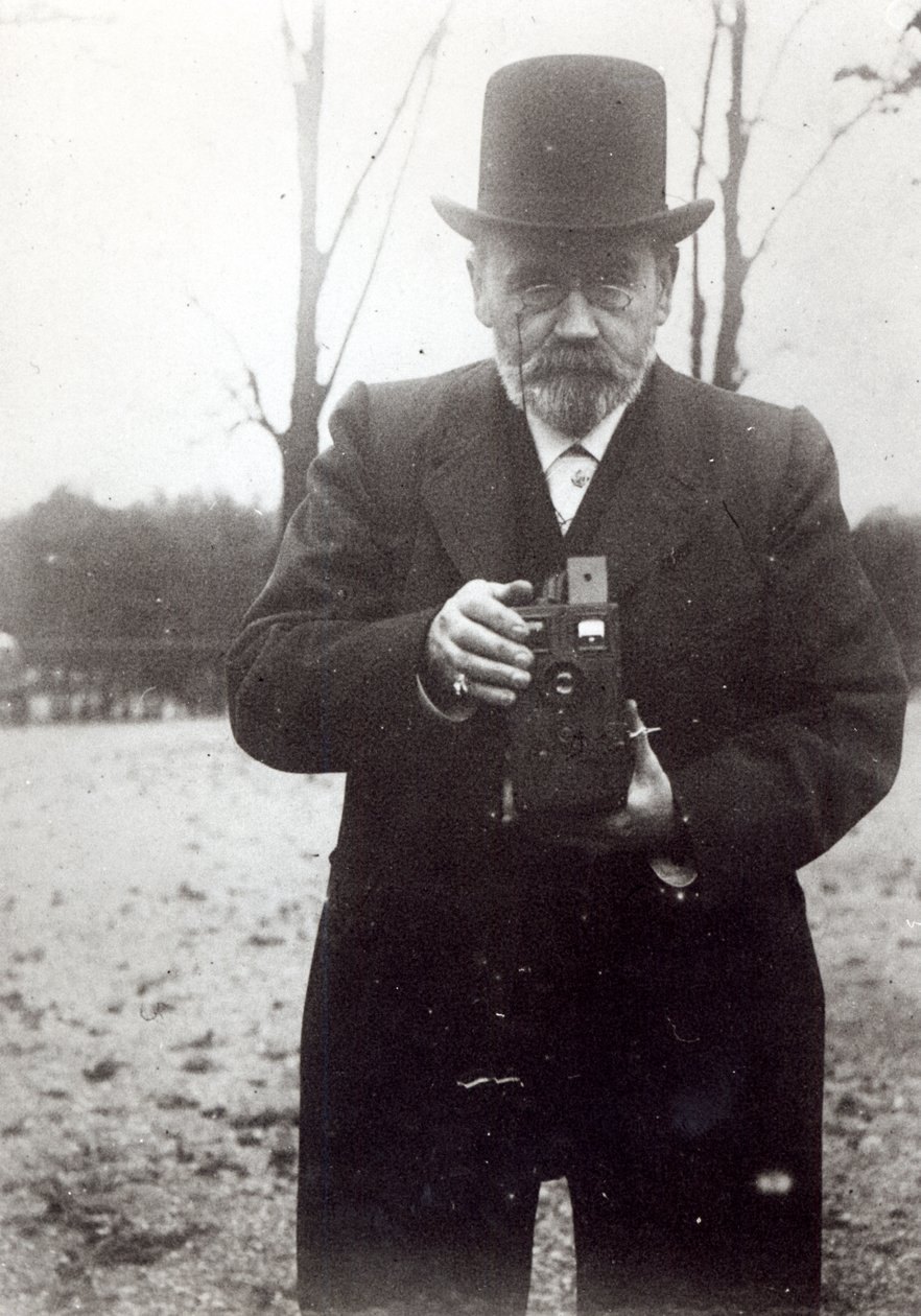 Emile Zola tager et billede af French Photographer