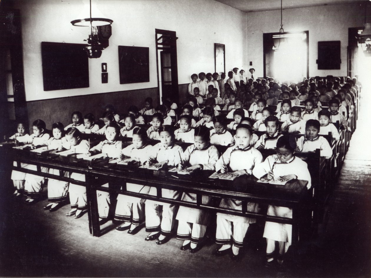 English Mission School for Girls, Foochow, Fujian-provinsen af French Photographer