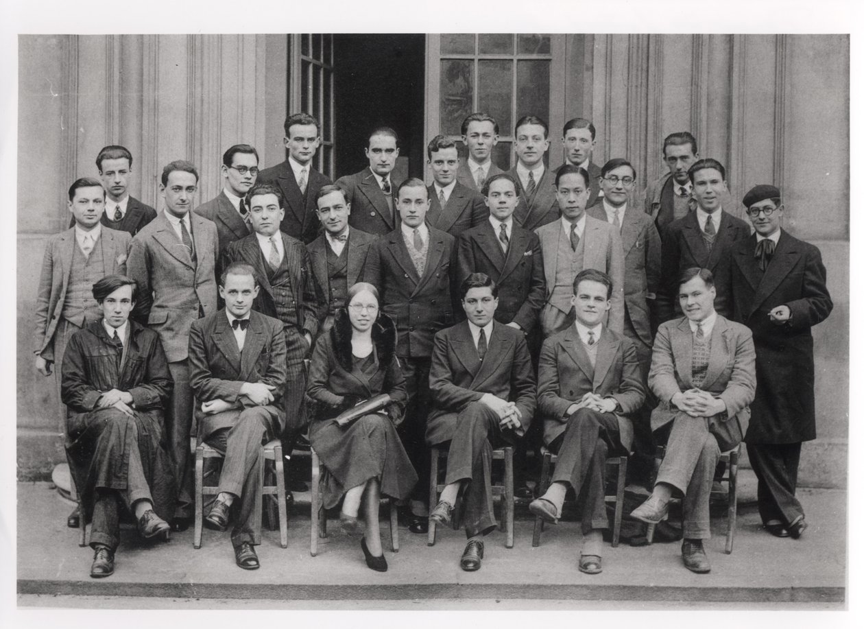 Afgangsklasse ved Ecole Normale Superieure, Paris, 1931 af French Photographer