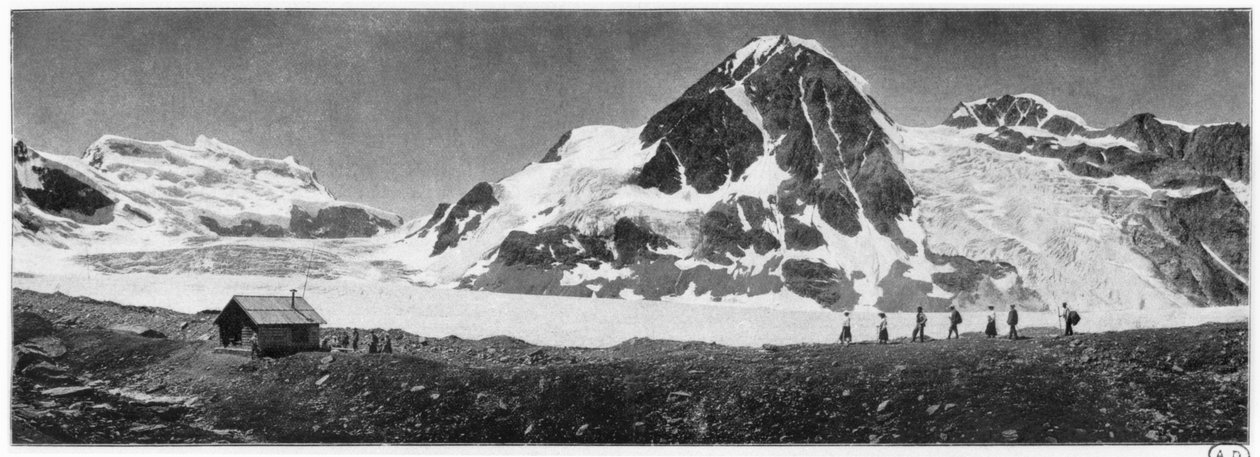 Grand Combin, ca.1900 af French Photographer