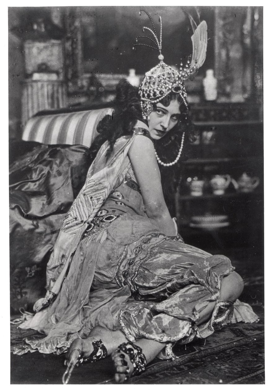 Ida Rubinstein (ca. 1885-1960) som Zobeide i Scheherazade, ca. 1910 af French Photographer