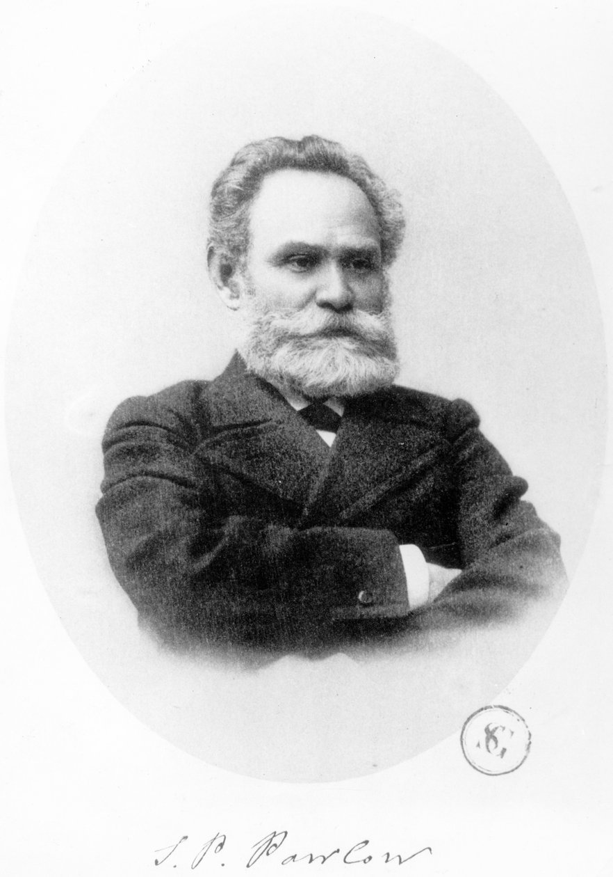 Ivan Petrovich Pavlov (1849-1936) af French Photographer