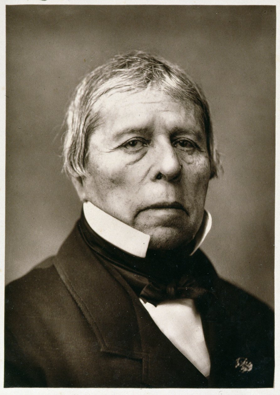 Jean Auguste Dominique Ingres (1780-1867), fra Galerie Contemporaine, ca.1874-78 af French Photographer