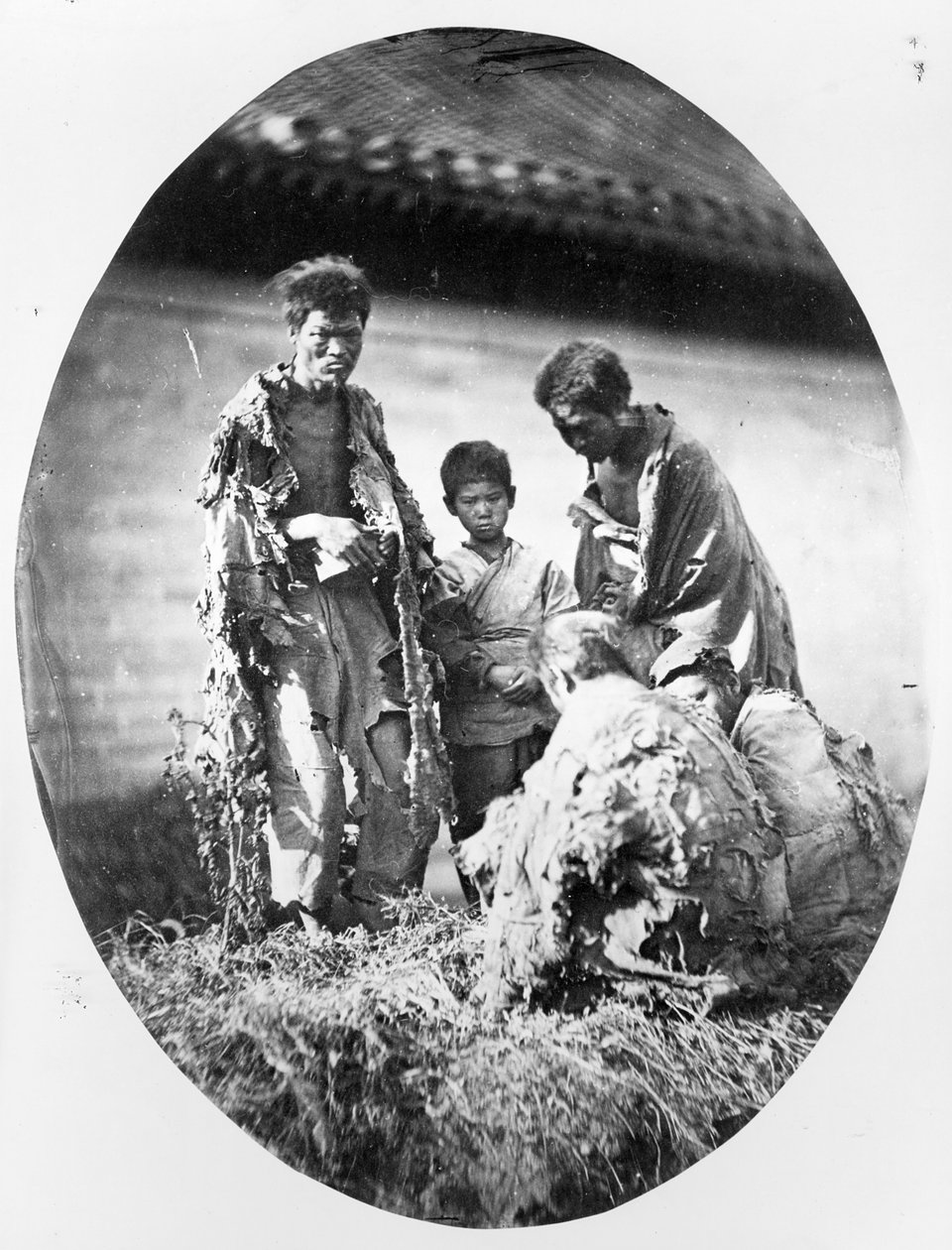 Elendighed i Kina, ca. 1875 af French Photographer