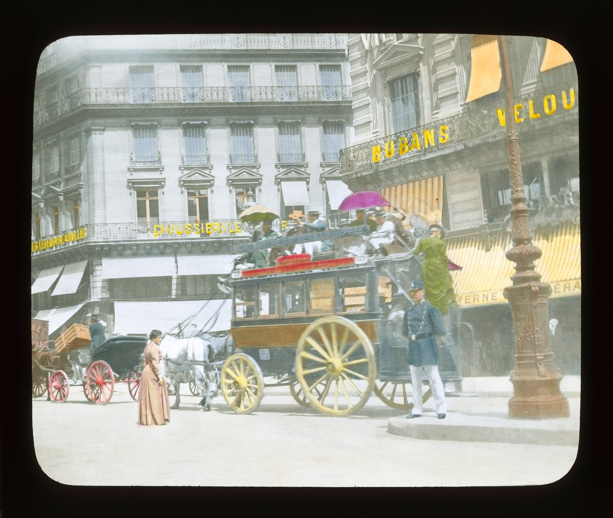 Paris-udstilling: Gadescene, 1900 (lanternerutsjebane) af French Photographer