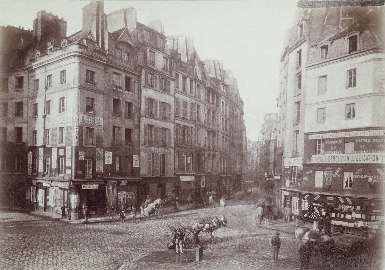 Paris, rue Galande, 1888 (sepia-foto) af French Photographer