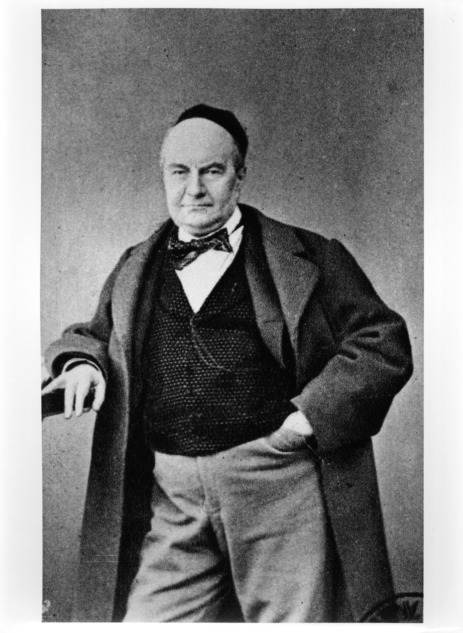 Portræt af Charles Augustin Sainte-Beuve (1804-69) af French Photographer