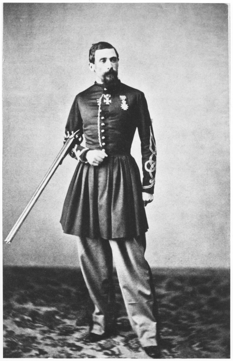 Portræt af Jules Gerard (1817-1864) Løjtnant for 3. Regiment af Spahis af French Photographer