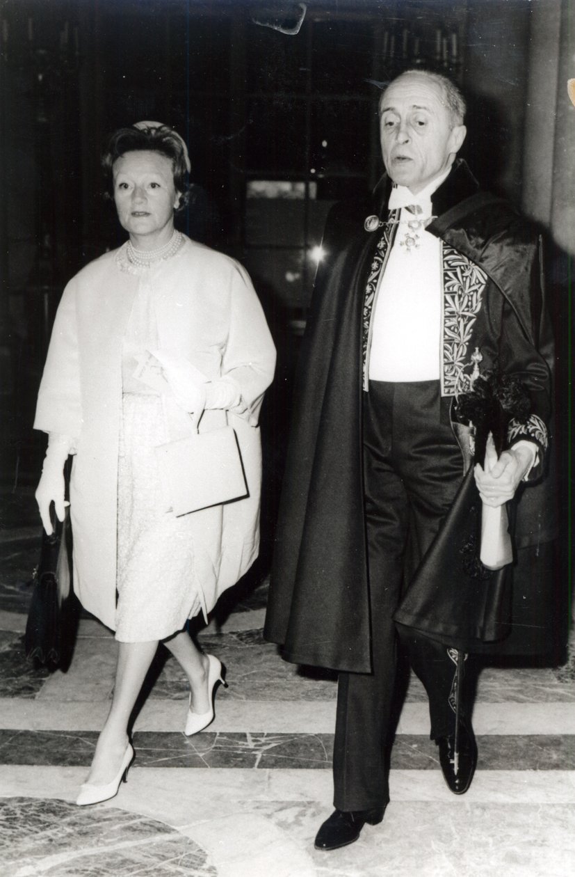 Rene Clair og hans kone Bronya Perlmutter, ca. 1960 af French Photographer