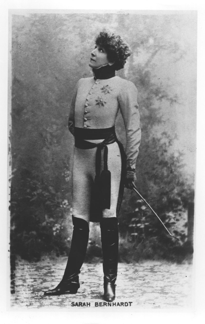 Sarah Bernhardt (1844-1923) i LAiglon af Edmond Rostand (1868-1918) 1900 af French Photographer