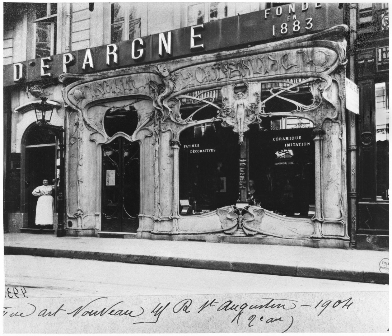 Udstillingsvindue, Paris, 1904 af French Photographer