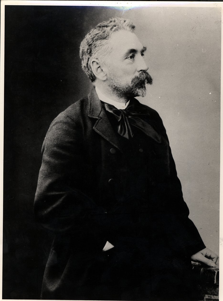 Stephane Mallarme (1842-98) af French Photographer
