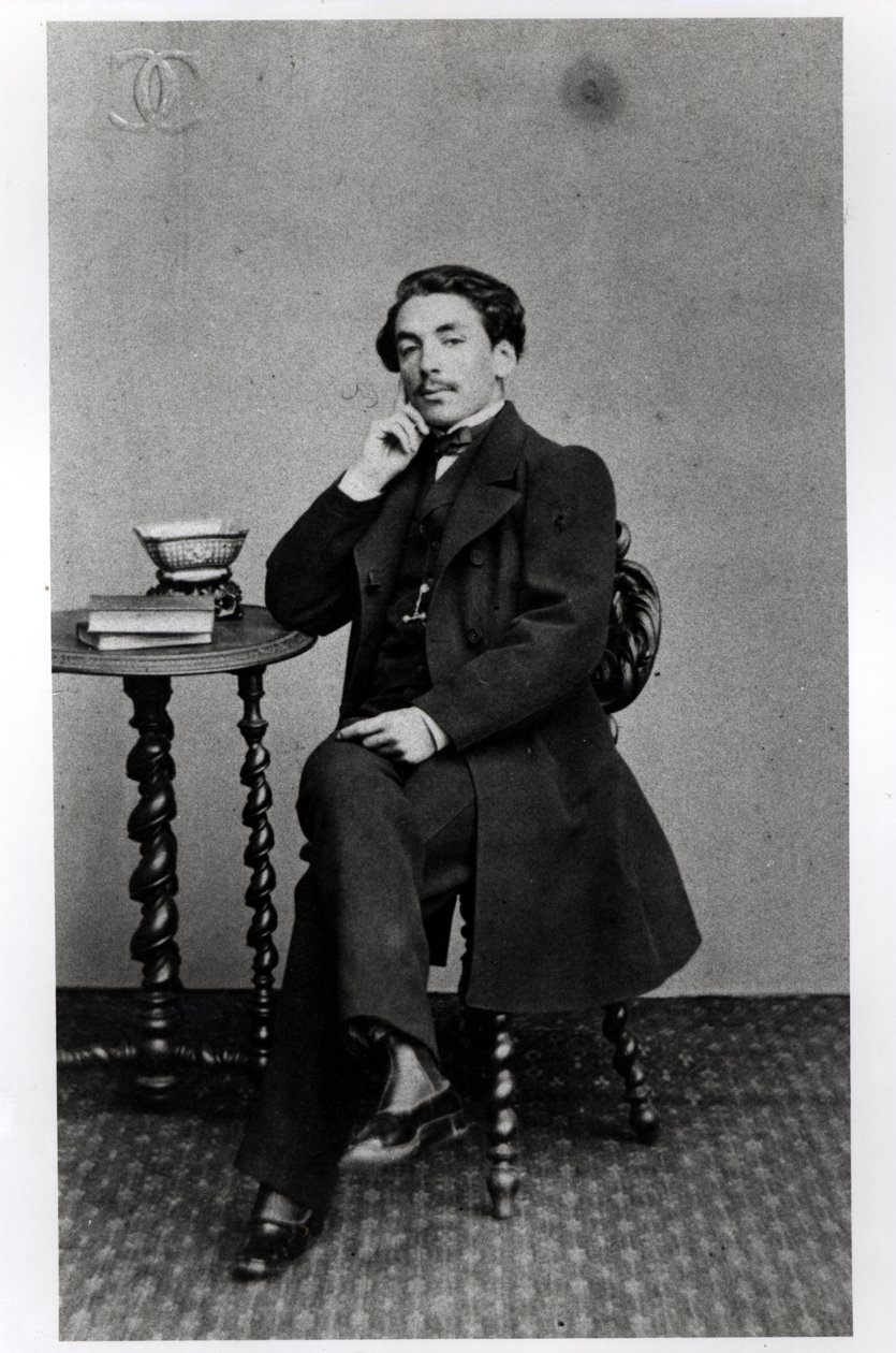 Stephane Mallarme (1842-98) i en alder af 19 af French Photographer
