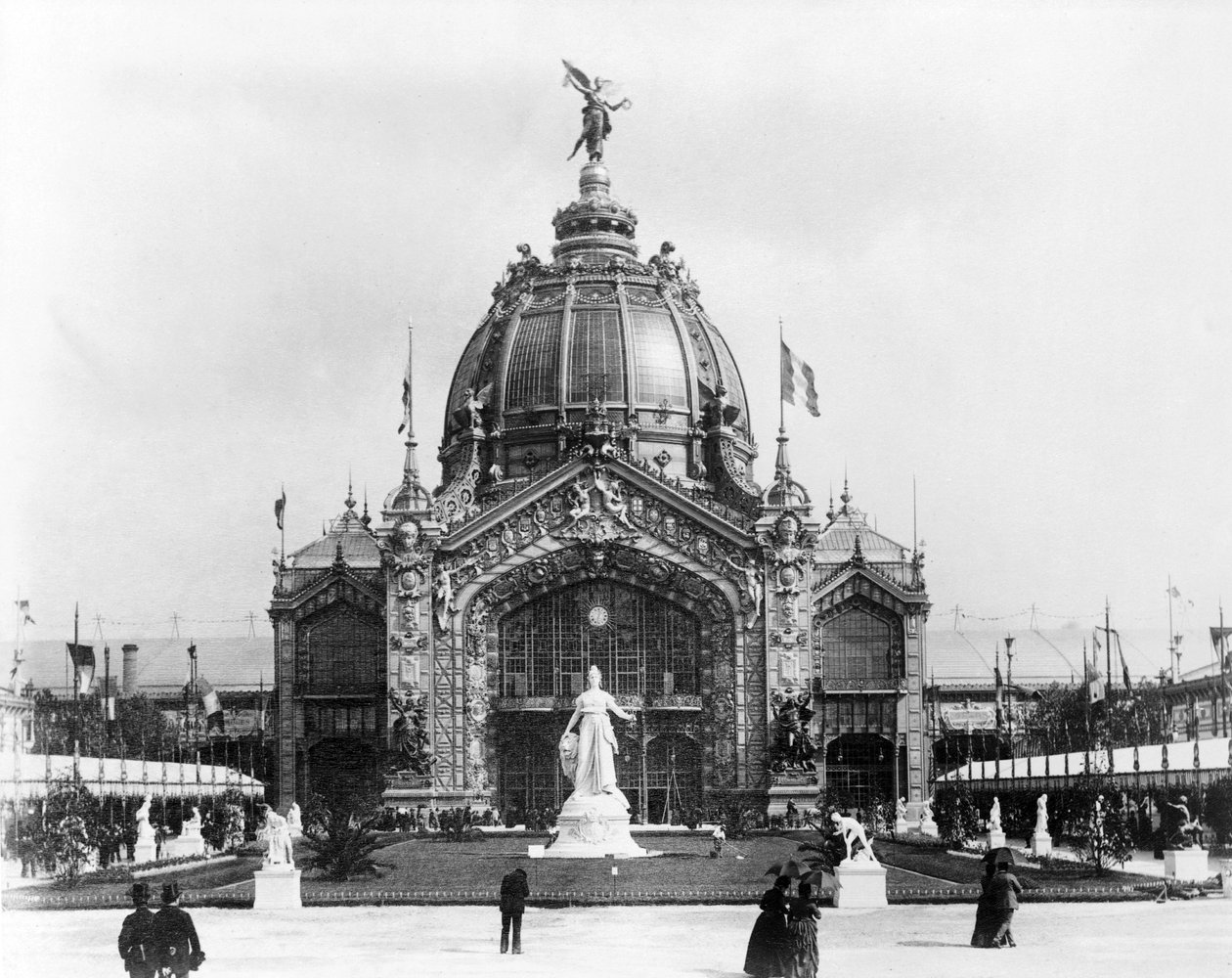 Central Dome, Paris-udstillingen, 1889 af French Photographer