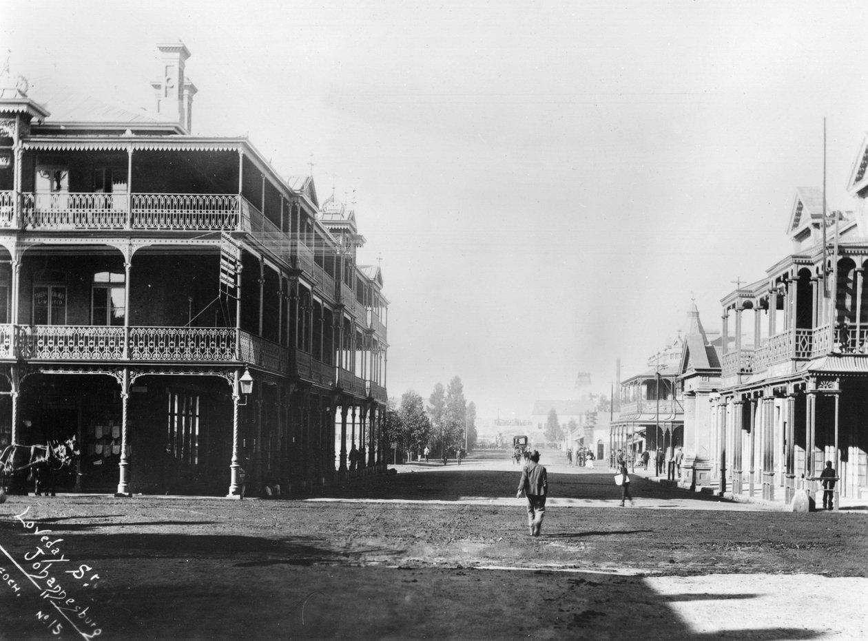 Udsigt over Johannesburg, ca.1900 af French Photographer