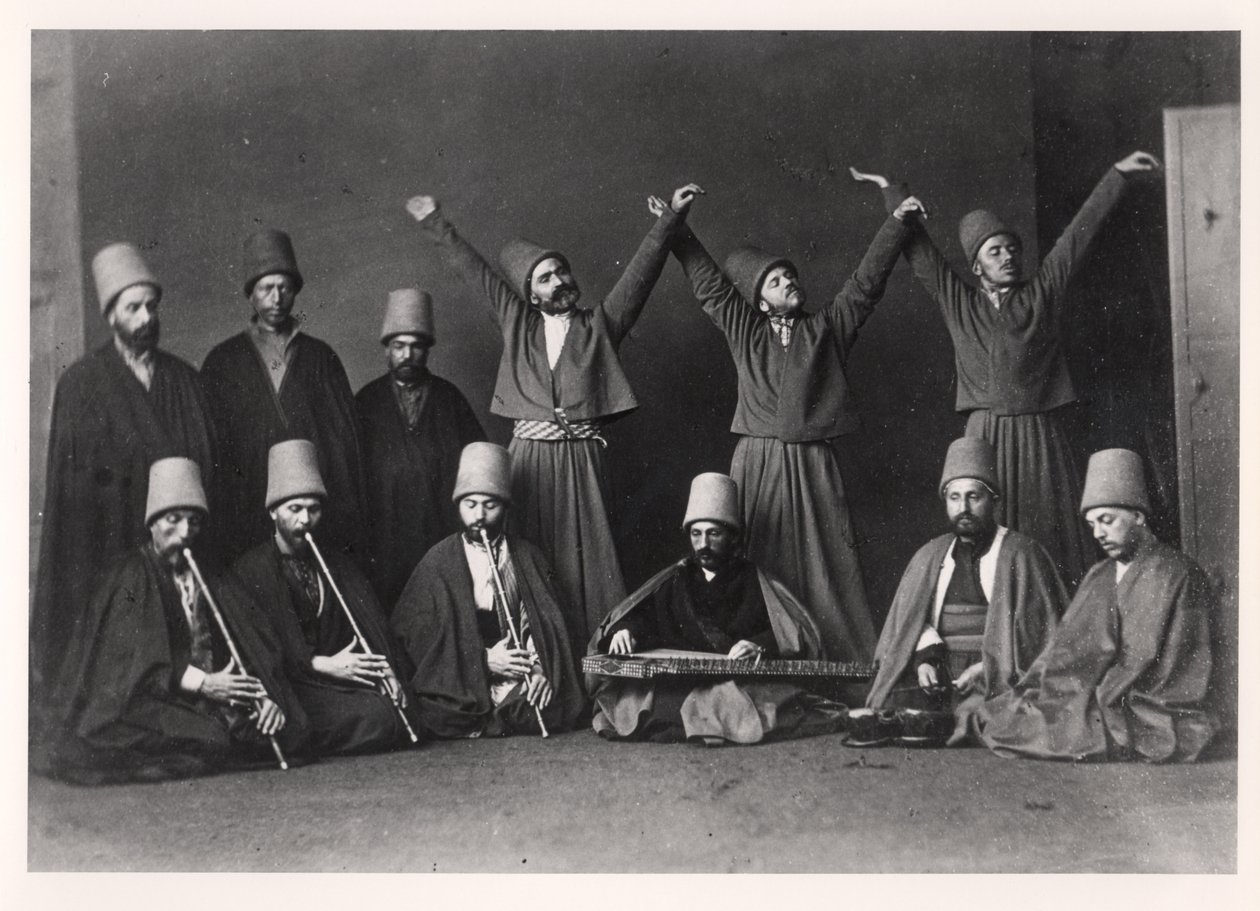 Hvirvlende dervisher fra Turkestan af French Photographer