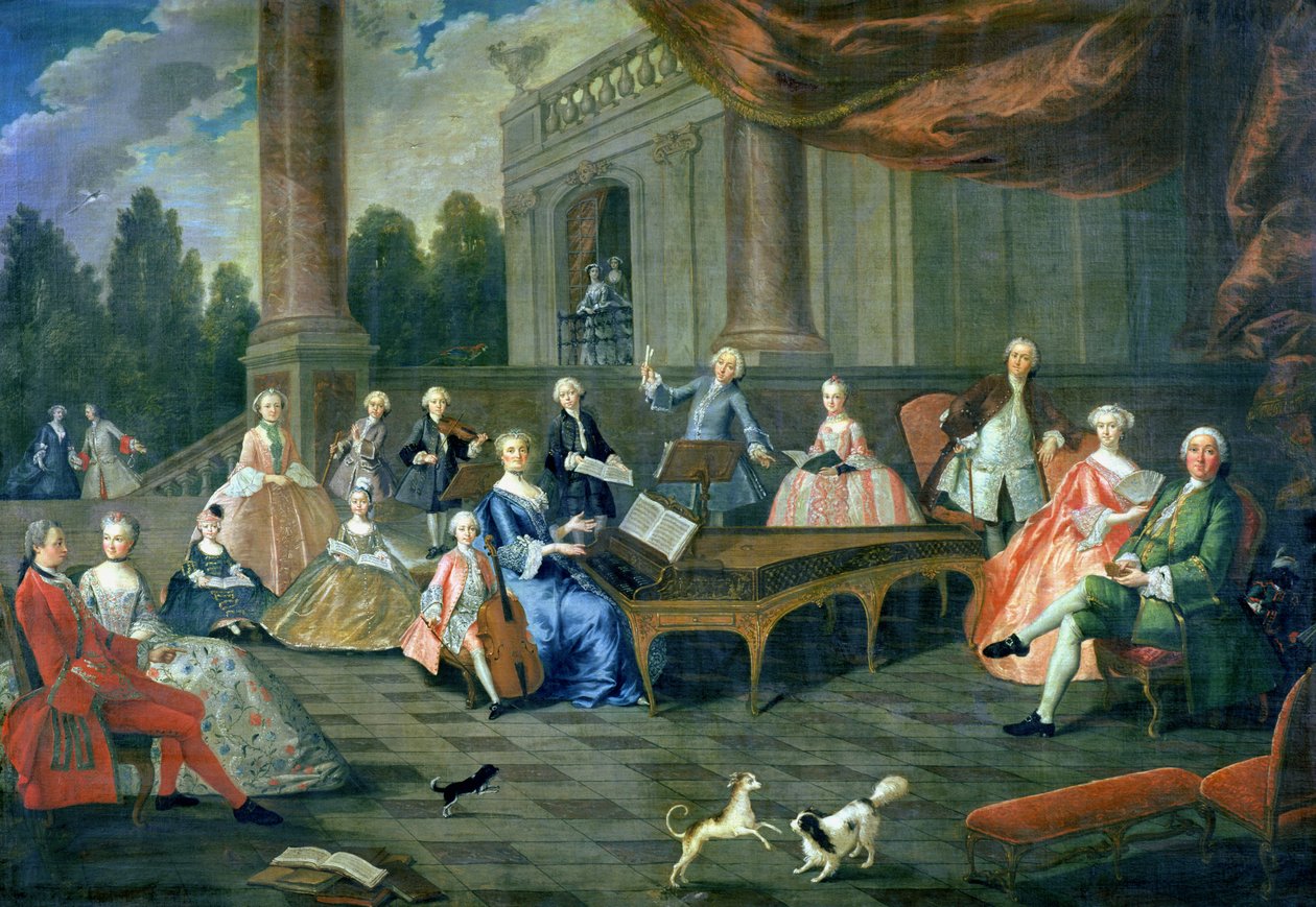 En familiekoncert på Chateau Renescure af French School