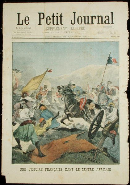 En fransk sejr i Centralafrika, fra Le Petit Journal, 26. januar 1902 af French School