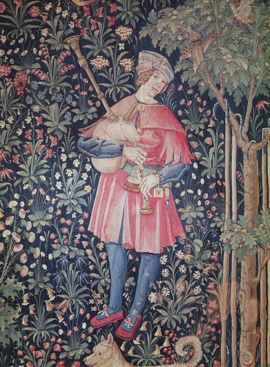 A Man Playing the Sækkepiber, detalje fra 