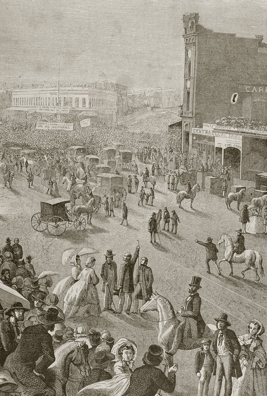 Et gademøde i 1850