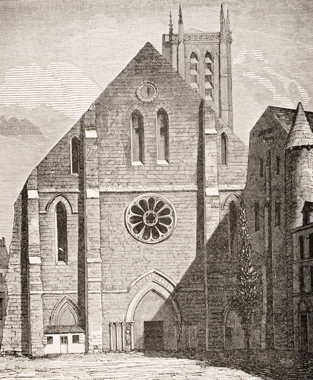 Klosteret Sainte Genevieve, Paris, fra "Le Moyen Age et La Renaissance" af Paul Lacroix (1806-84), udgivet i 1847 af French School