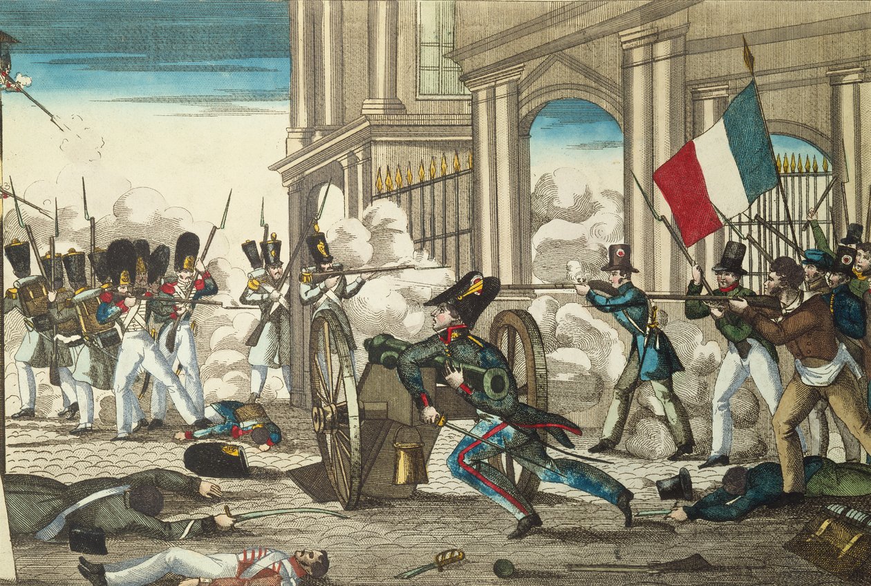 Act of Courage, 28. juli 1830 af French School