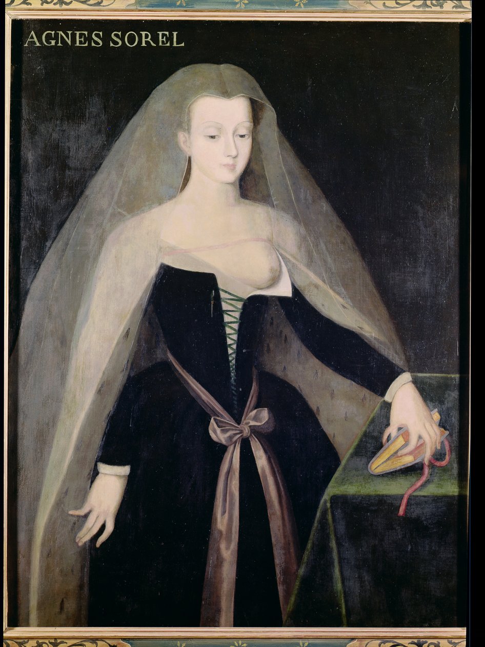 Agnes Sorel (ca. 1422-50) Favorit af Charles VII (1403-61) af French School