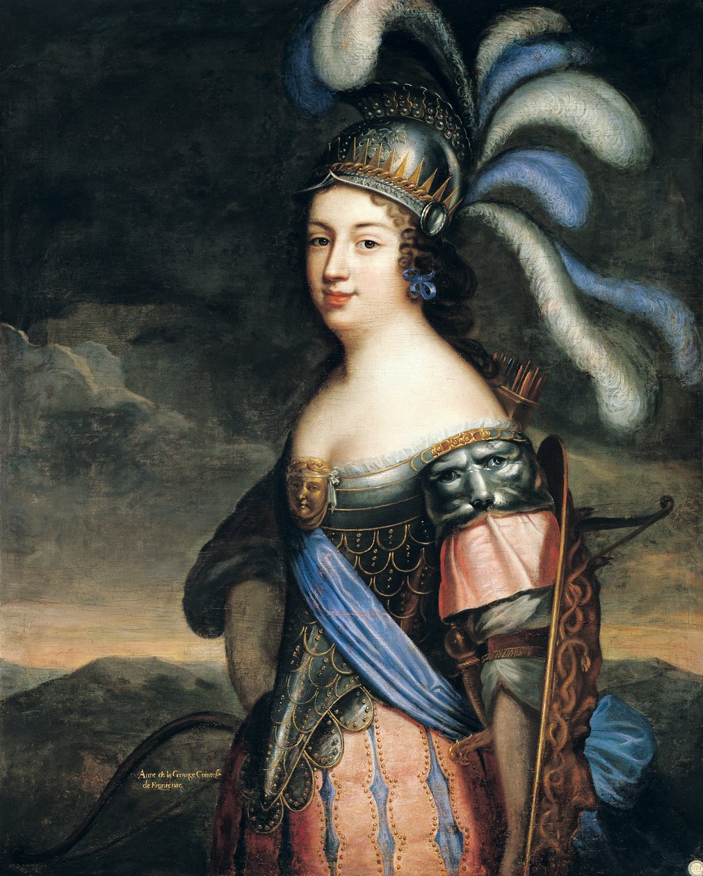 Anne de La Grange-Trianon (1632-1707) grevinde af Palluau og Frontenac af French School