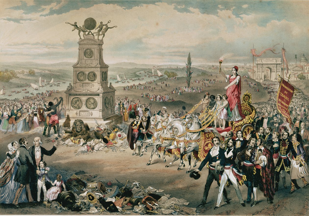 Jubilæet for den universelle demokratiske og sociale republik, 1848 af French School