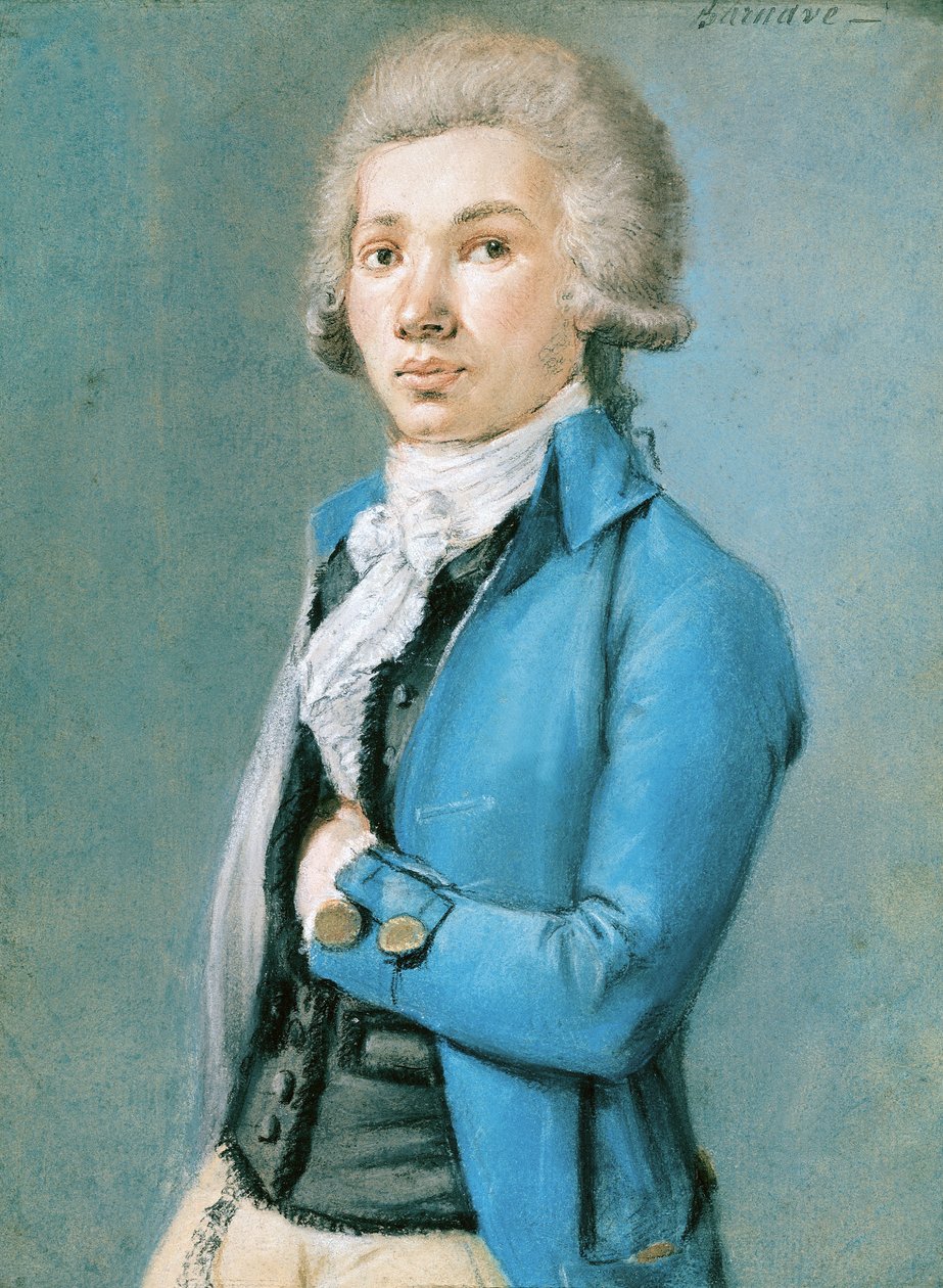 Antoine Barnave (1761-93) (pastel på papir) af French School