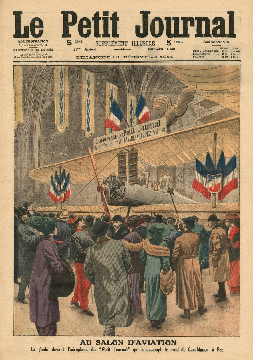 På Aircraft Salon, illustration fra 