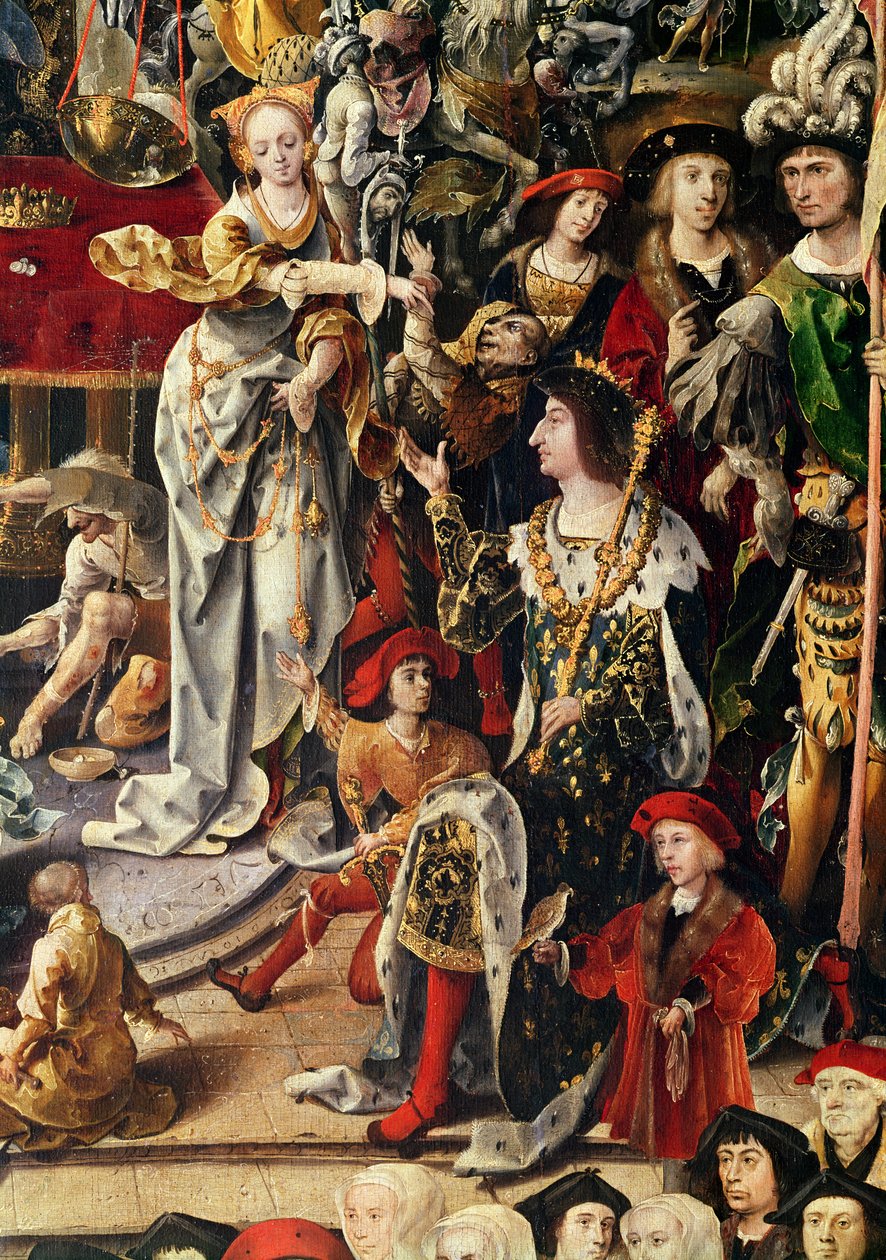 Au Juste Poids Veritable Balance (True Weight, True Scales) 1518 (detalje 219598) af French School