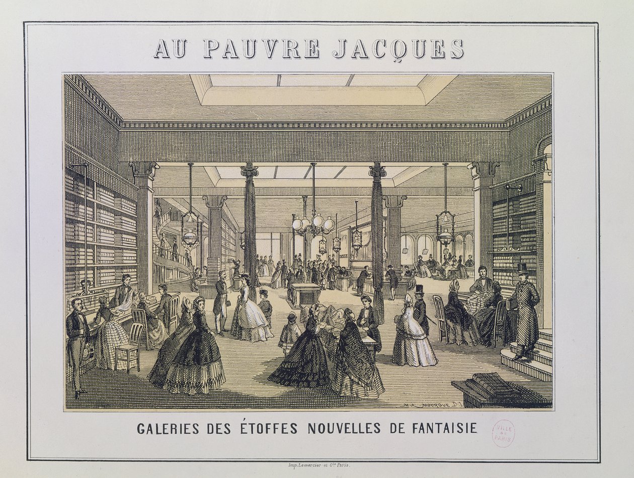 Au Pauvre Jacques: Stofafdelingen af French School