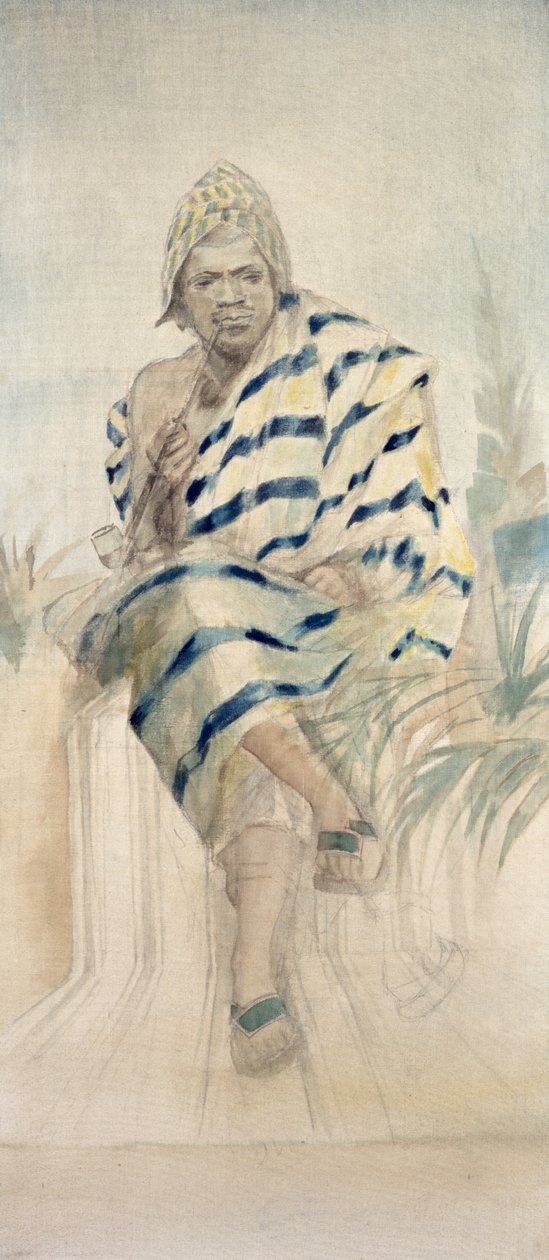 Behanzin (1844-1906) Den sidste konge af Dahomey af French School