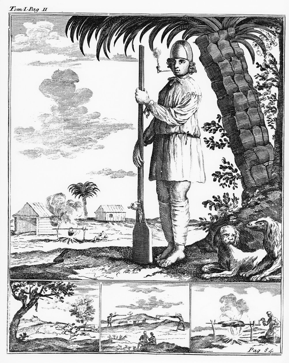 Buccaneer i Vestindien, 1686 af French School