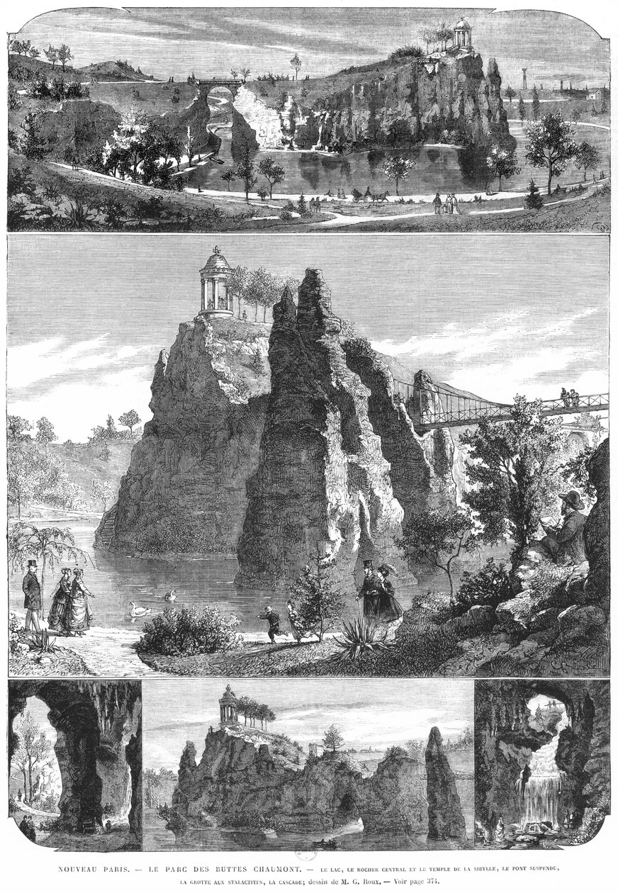 Buttes-Chaumont park, New Paris af French School
