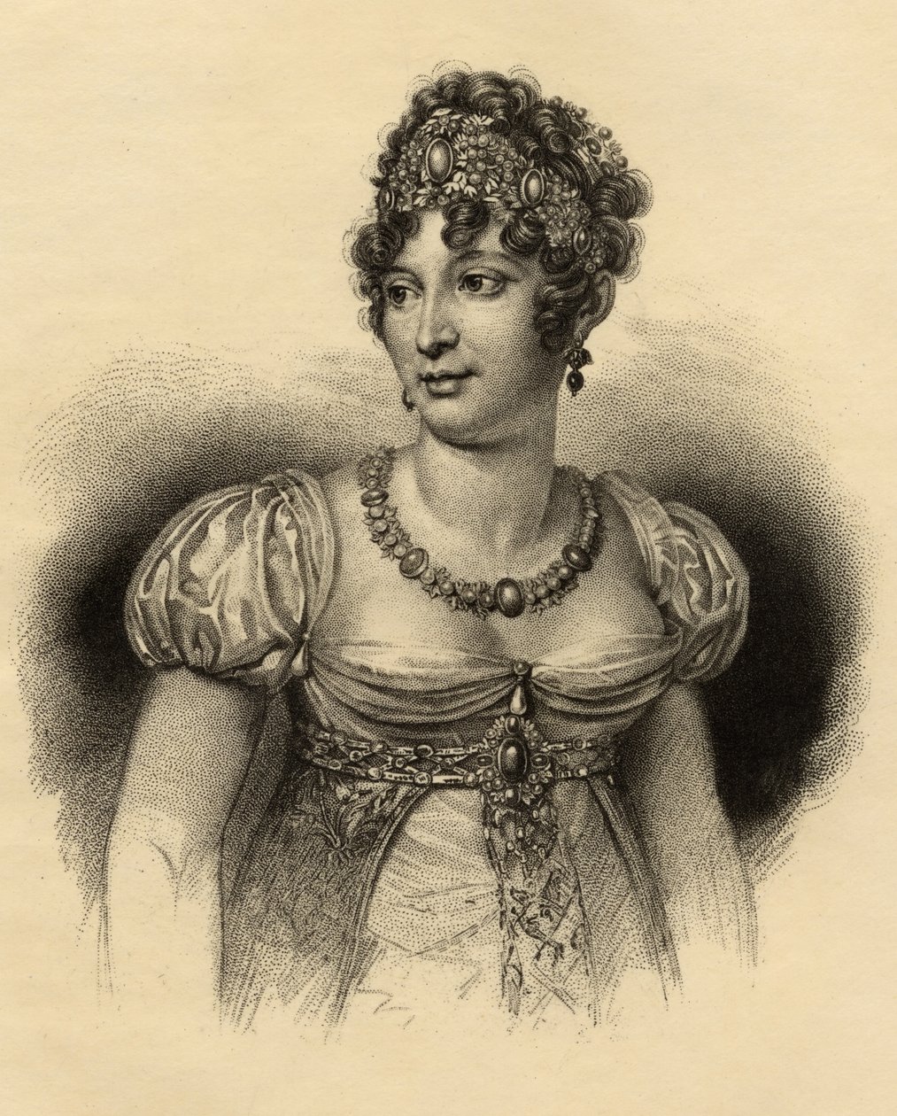 Caroline Bonaparte (1782-1839) Dronning af Napoli af French School