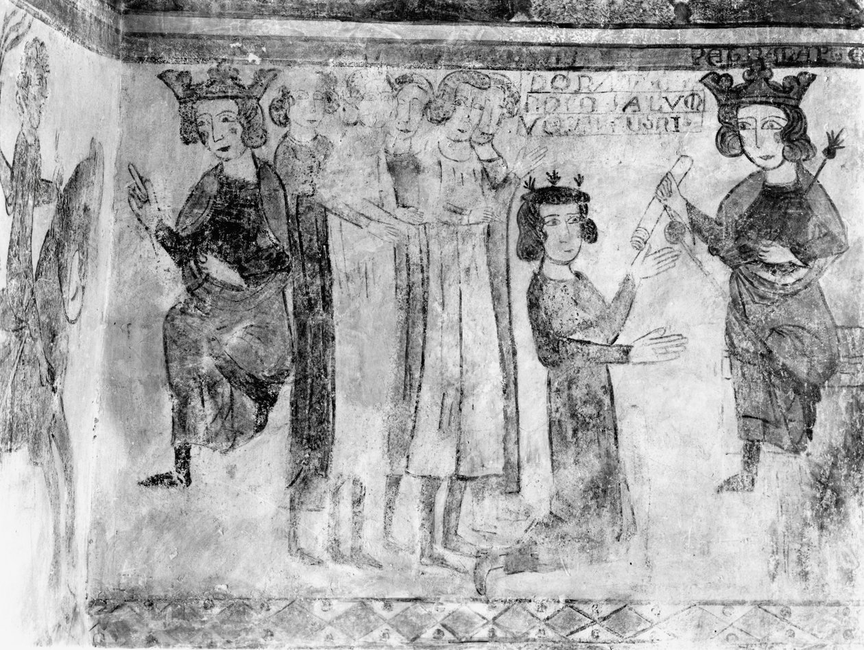 Charles I (1226-85) Greve af Anjou bliver bragt liget af Manfred efter 1265 af French School