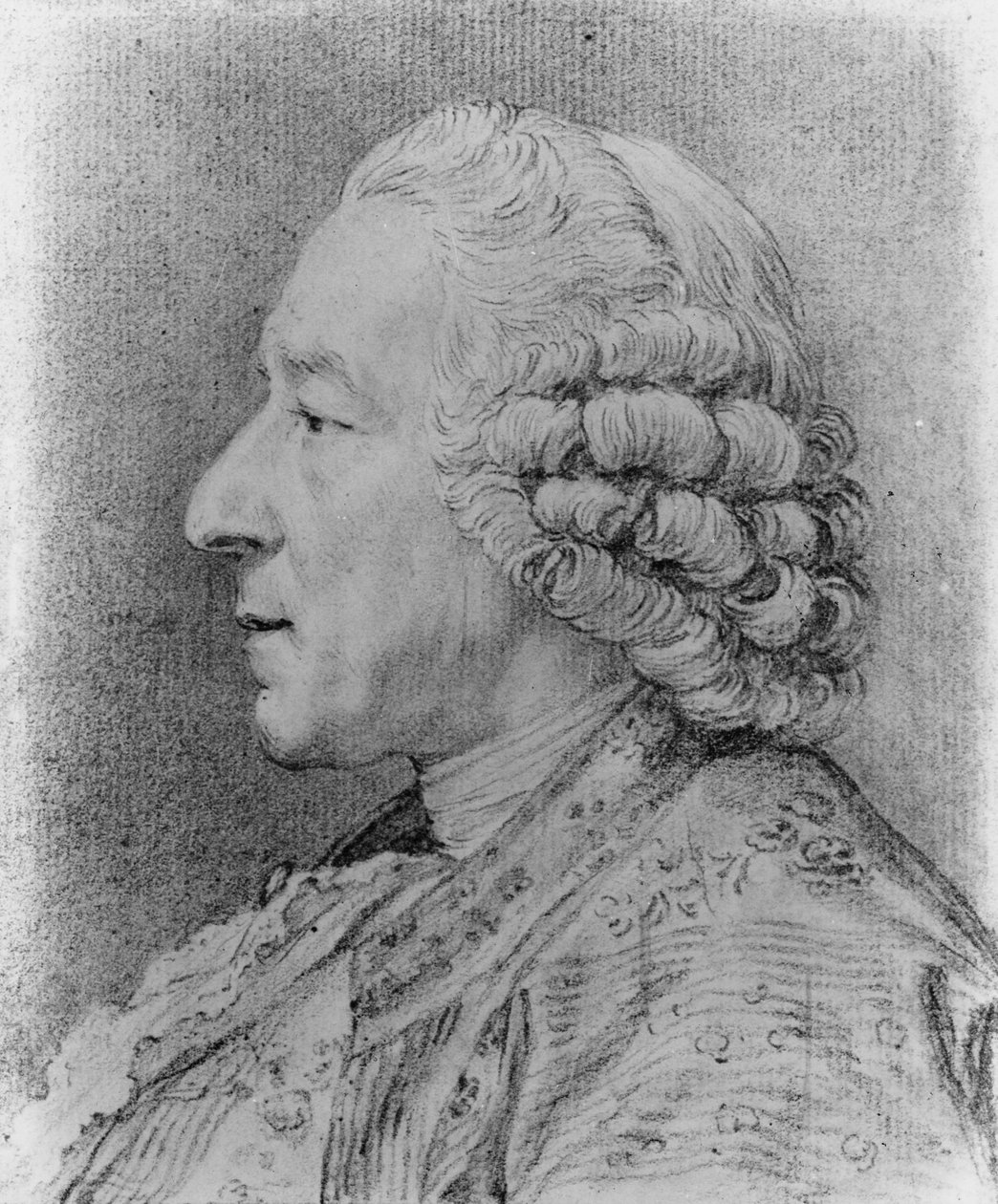 Charles-Nicolas Cochin, 1767 (kul på papir) af French School