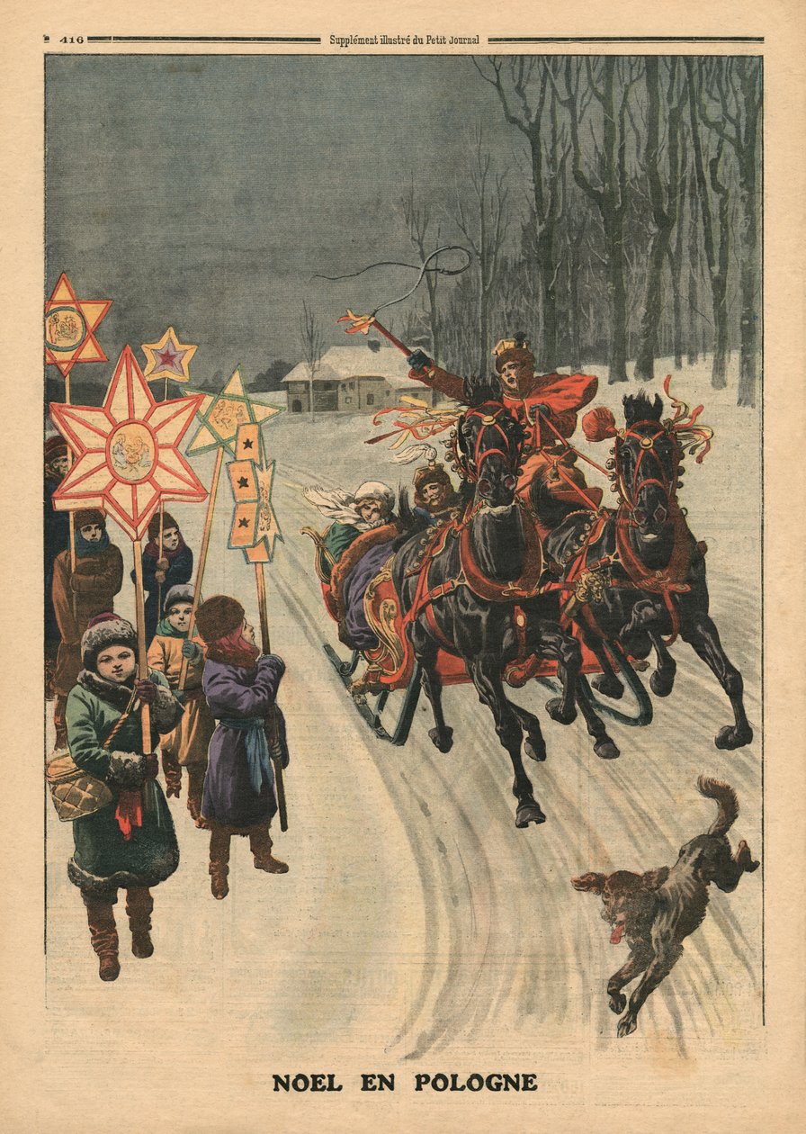 Jul i Polen, illustration fra 