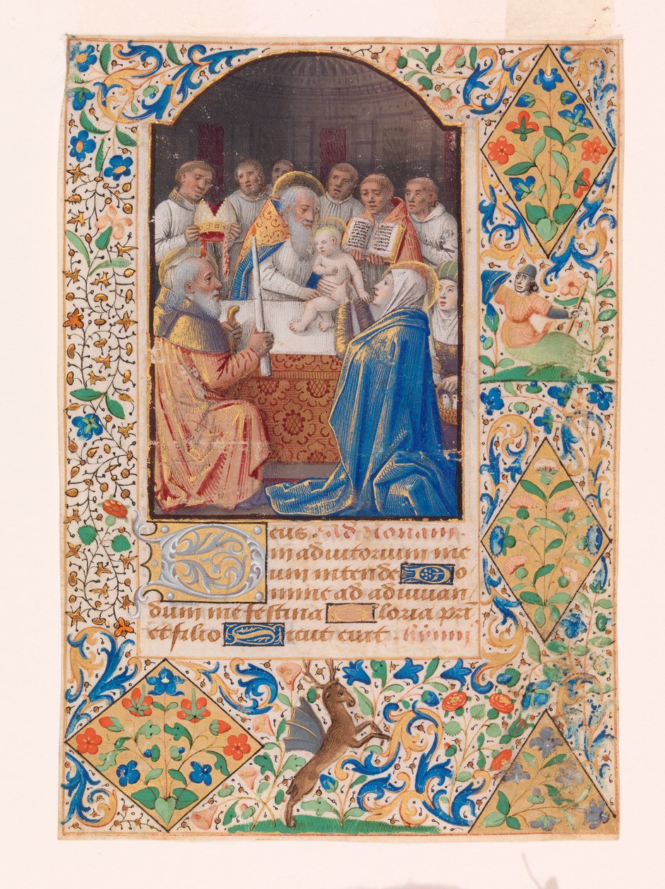 Jesu omskærelse (wc på vellum) af French School