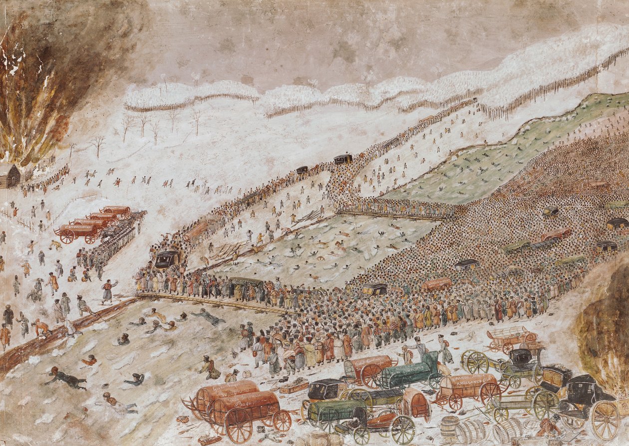 Krydser Berezina, november 1812 af French School