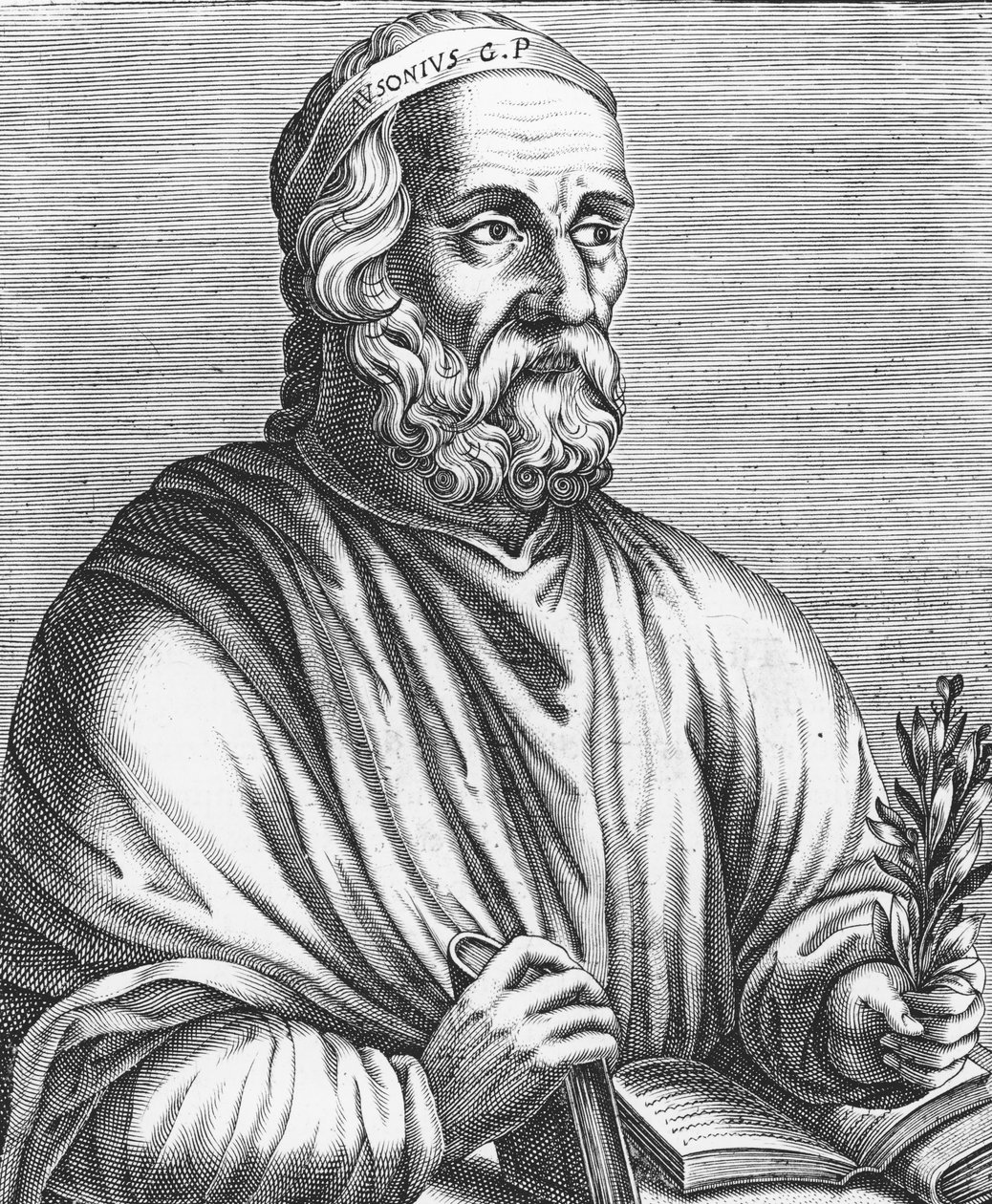Decimus Maximus Ausonius (ca. 310-395) 1584 af French School